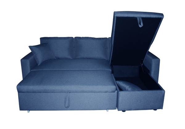 Canapé d'angle convertible LILO tissus